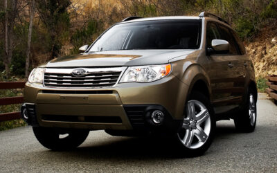 2009 subaru forester 2 5x limited front three quarters view static promo